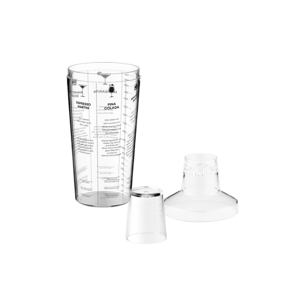 Maxwell & Williams Cocktail & Co Cocktail Shaker with Recipes 700ml Opened | Merchants Homewares
