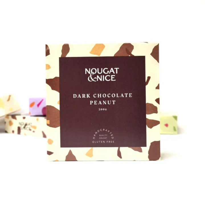 Nougat & Nice Nougat Box 200g Dark Chocolate Peanut | Merchants Homewares