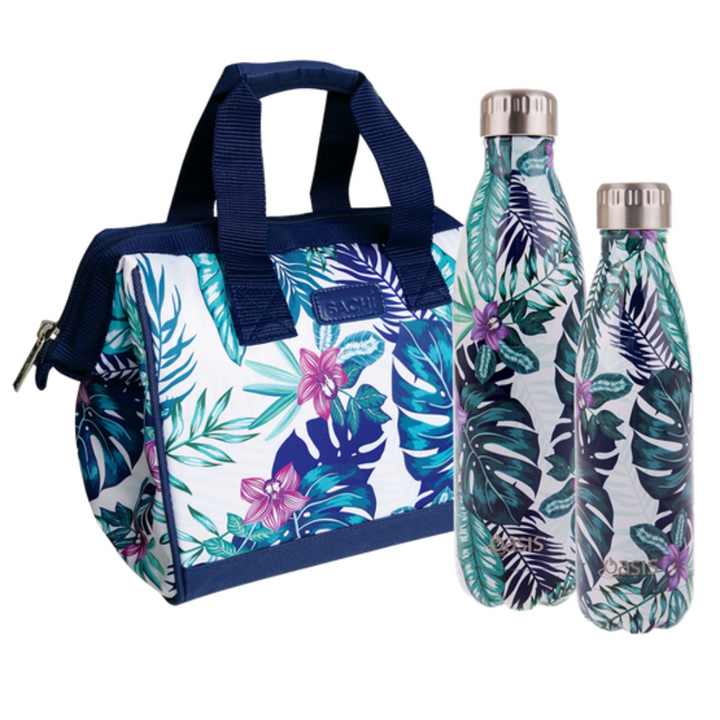 Oasis Insulated Drink Bottle 500ml Tropical Paradise Lifestyle | Merchants Homewares