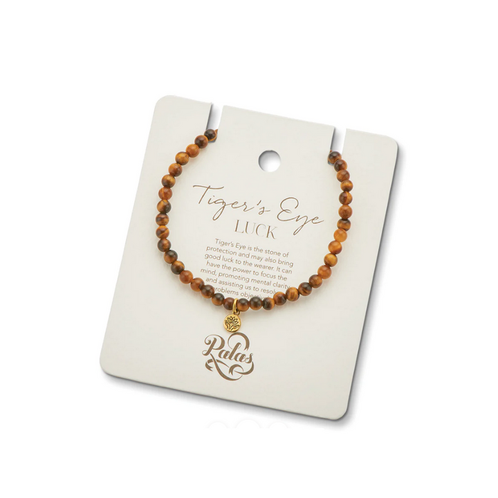 Palas Gem Bracelet Tiger's Eye On Card | Merchants Homewares