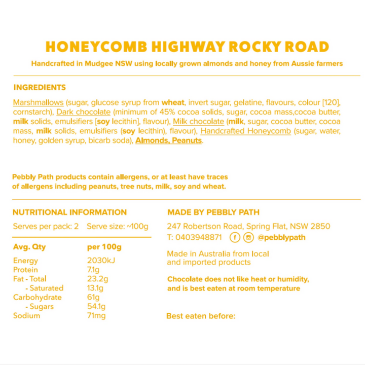 Pebbly Path Rocky Road Honeycomb Highway Information | Merchants Homewares