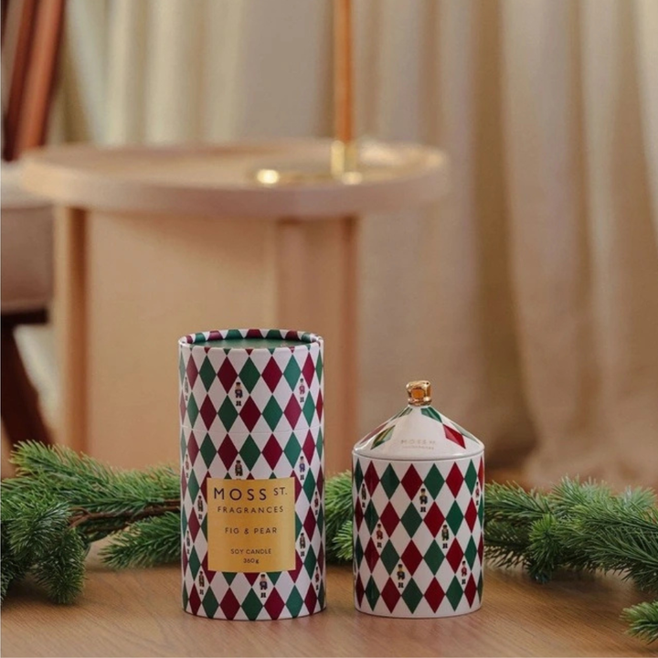 Peppermint Grove Fig & Pear Ceramic Candle Lifestyle | Merchants Homewares
