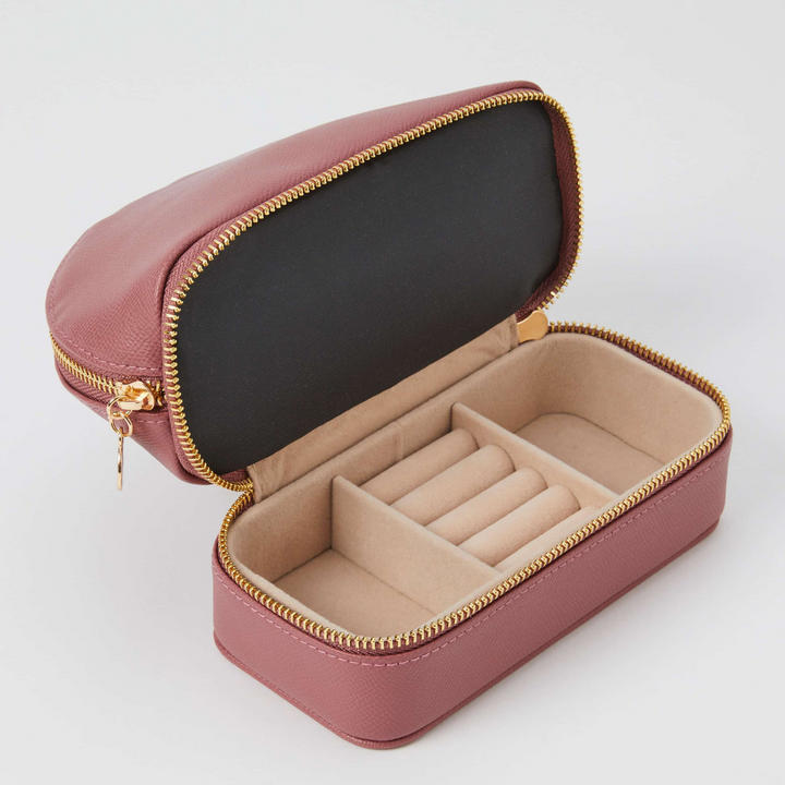 Pilbeam Amara Cosmetic and Jewellery Case Rosewood Open | Merchants Homewares