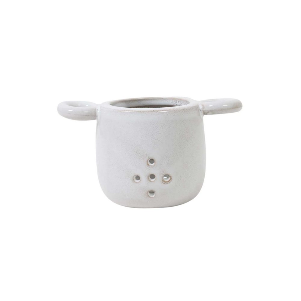 Robert Gordon Breakfast In Bed Tea Strainer Snow | Merchants Homewares