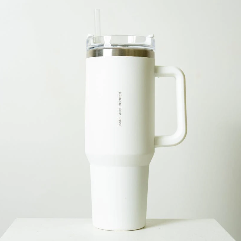 Sage and Cooper The Hippo Bottle White | Merchants Homewares