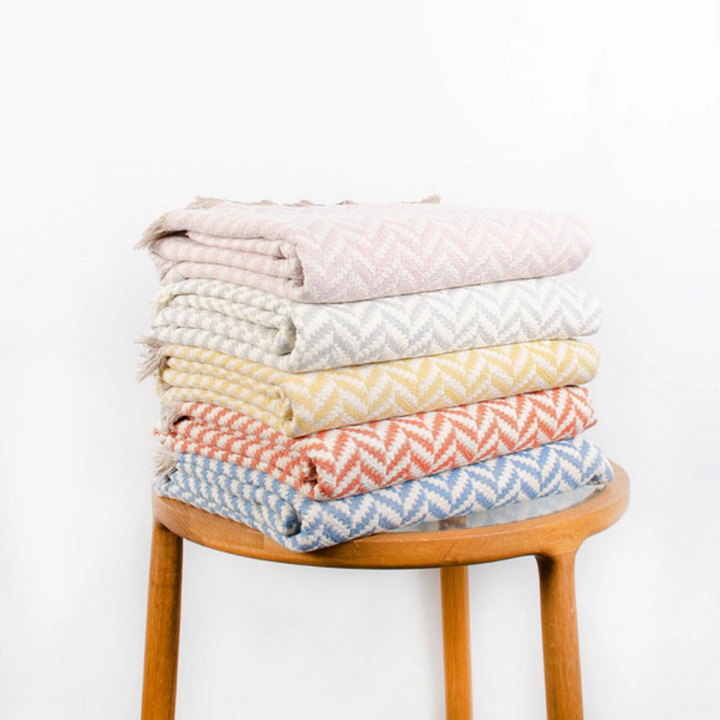 Seven Seas Chloe Throw Mustard Lifestyle | Merchants Homewares