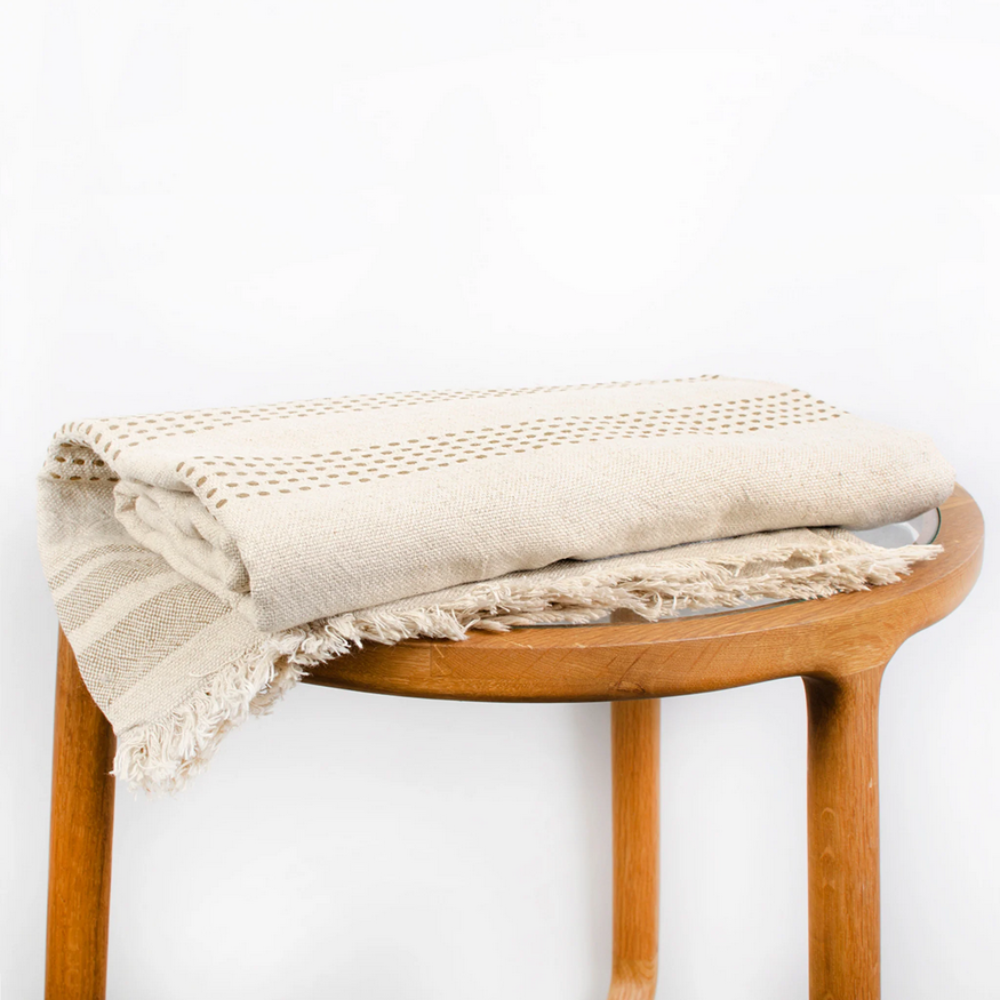 Seven Seas Exmouth Throw Butternut | Merchants Homewares