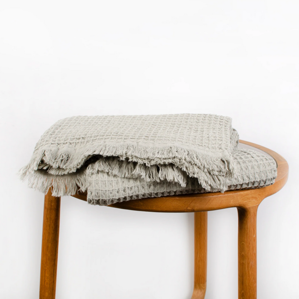 Seven Seas Waffle Throw Olive | Merchants Homewares