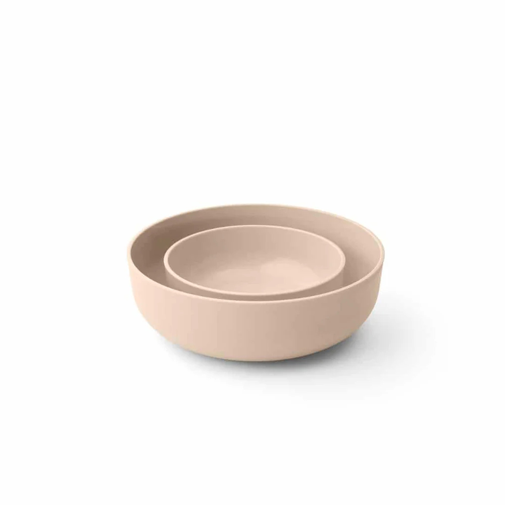 Styleware Nesting Bowl 2 Piece Set Biscotti Open | Merchants Homewares