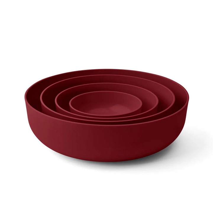 Styleware Nesting Bowl 4 Piece Set Merlot Open | Merchants Homewares