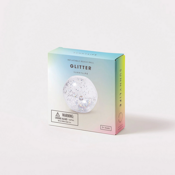 Sunnylife Inflatable Beach Ball Glitter Packaged | Merchants Homewares
