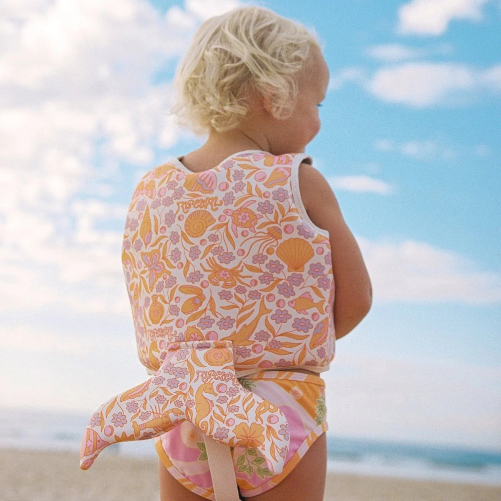Sunnylife Kids Swim Vest 2-3 Ocean Magic Pink 3D | Merchant Homewares