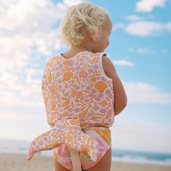 Sunnylife Kids Swim Vest 2-3 Ocean Magic Pink 3D | Merchant Homewares