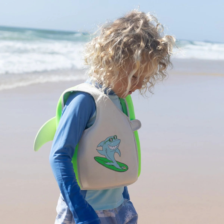 Sunnylife Kids Swim Vest 2-3 Shred Shark | Merchant Homewares