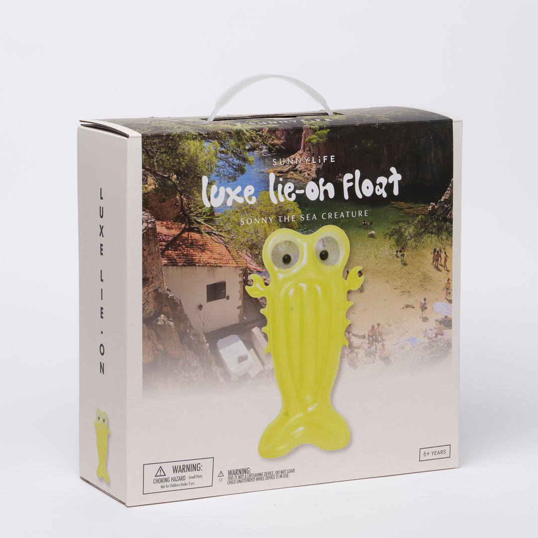 Sunnylife Luxe Lie-On Float Sonny the Sea Creature Packaged | Merchants Homewares