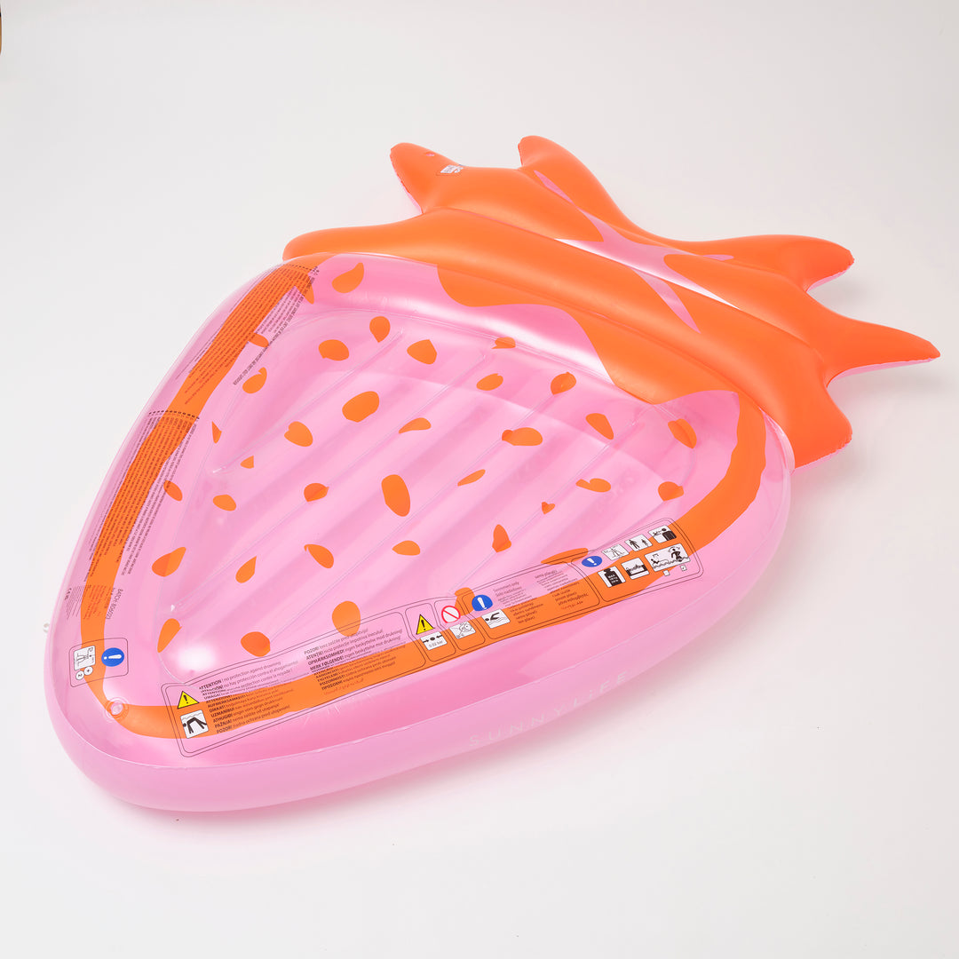 Sunnylife Luxe Lie-On Float Strawberry Pink Berry | Merchants Homewares