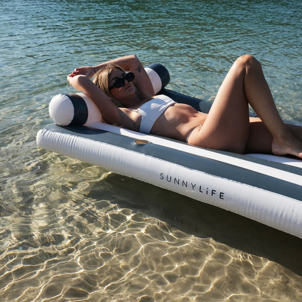 Sunnylife Luxe Lilo Black Stripe | Merchant Homewares