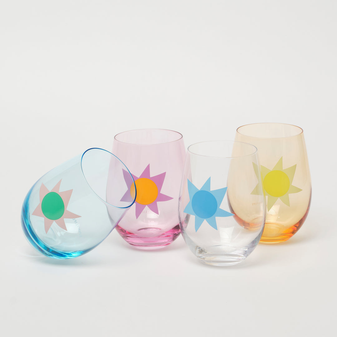 Sunnylife Stemless Glass Tumblers Utopia | Merchants Homewares