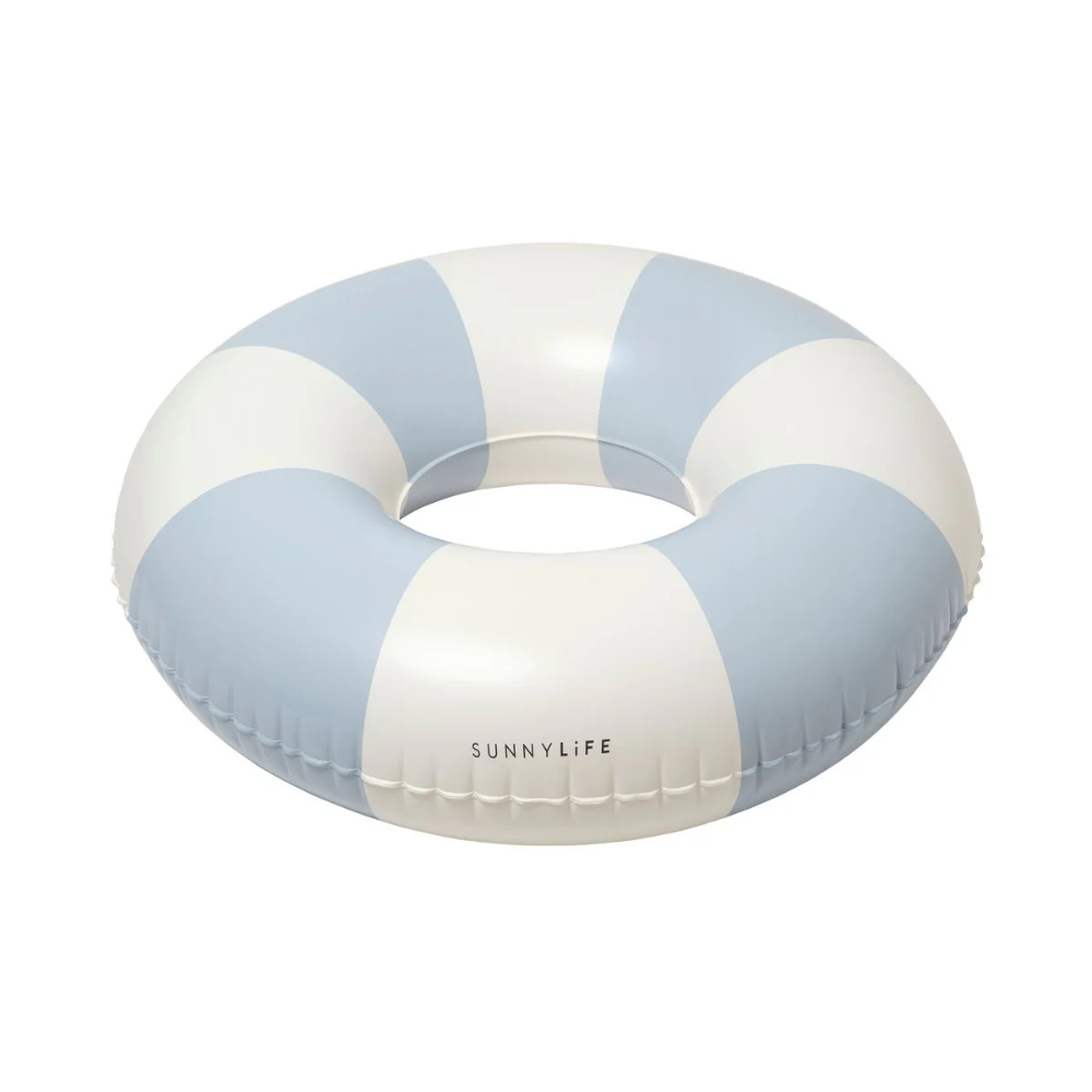 Sunnylife Tube Pool Ring Lazy Days Duck Egg Blue | Merchant Homewares