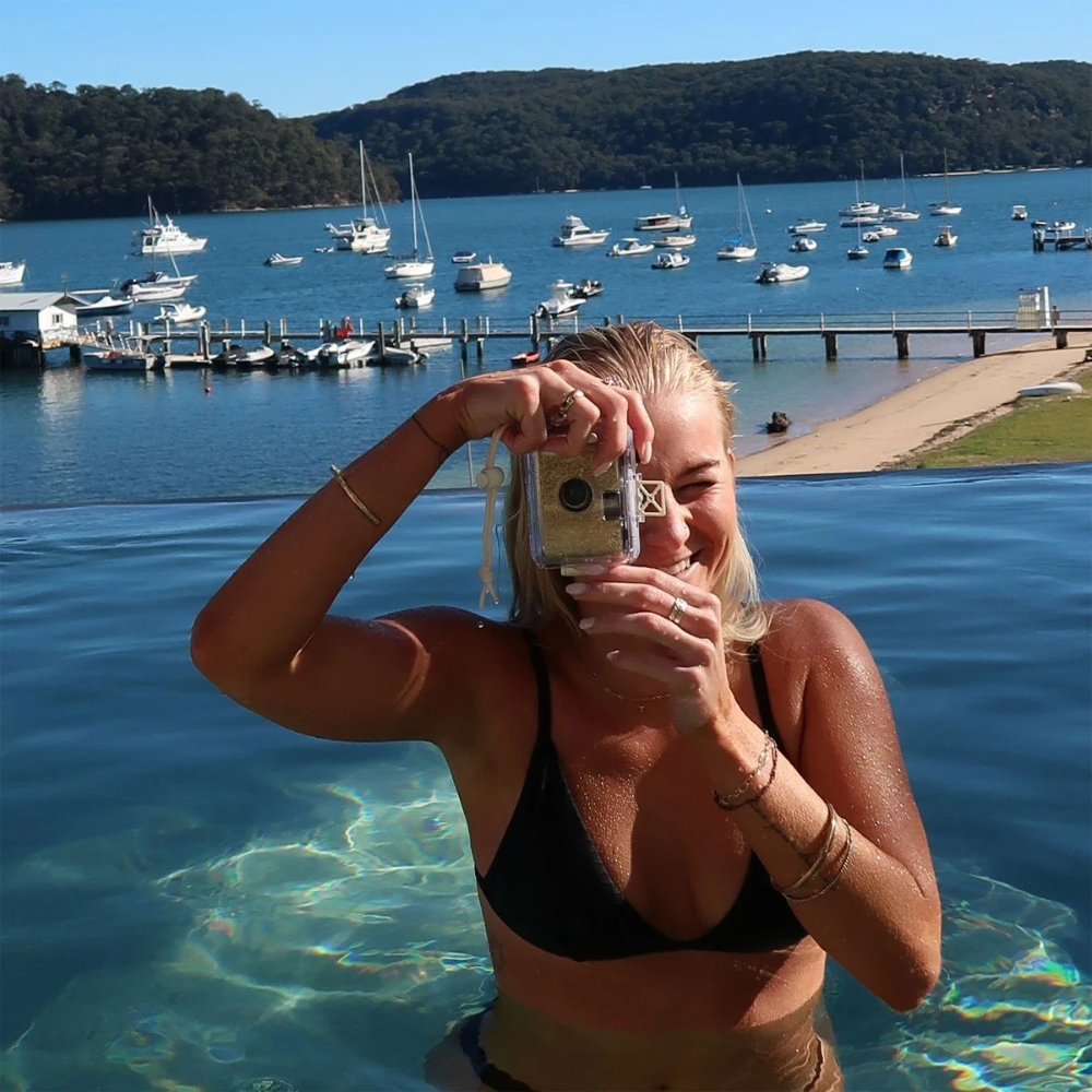 Sunnylife Underwater Camera Glitter Gold | Merchant Homewares