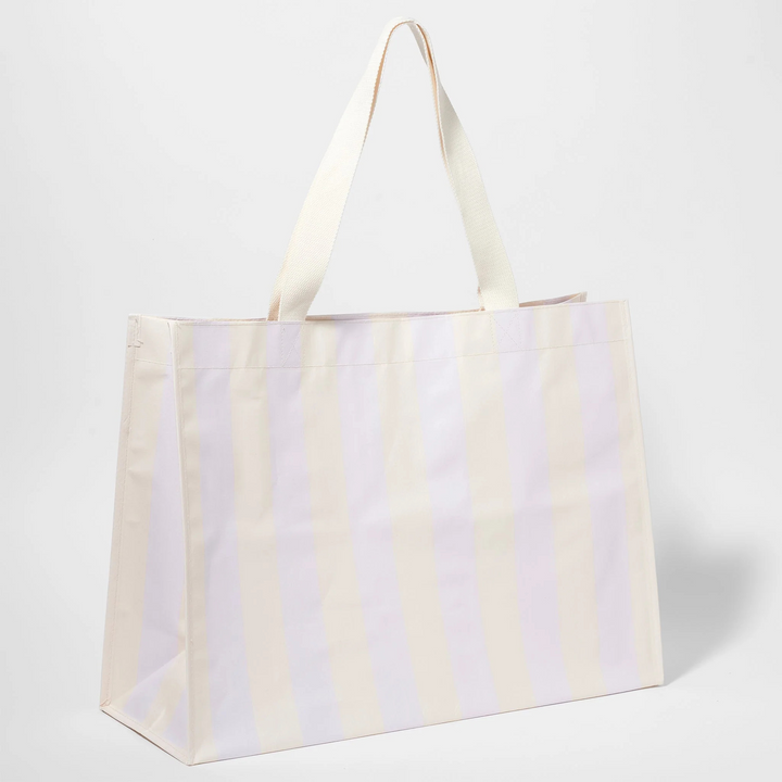 Sunnylife Carryall Beach Bag Rio Sun Pastel Lilac Stripe | Merchants Homewares