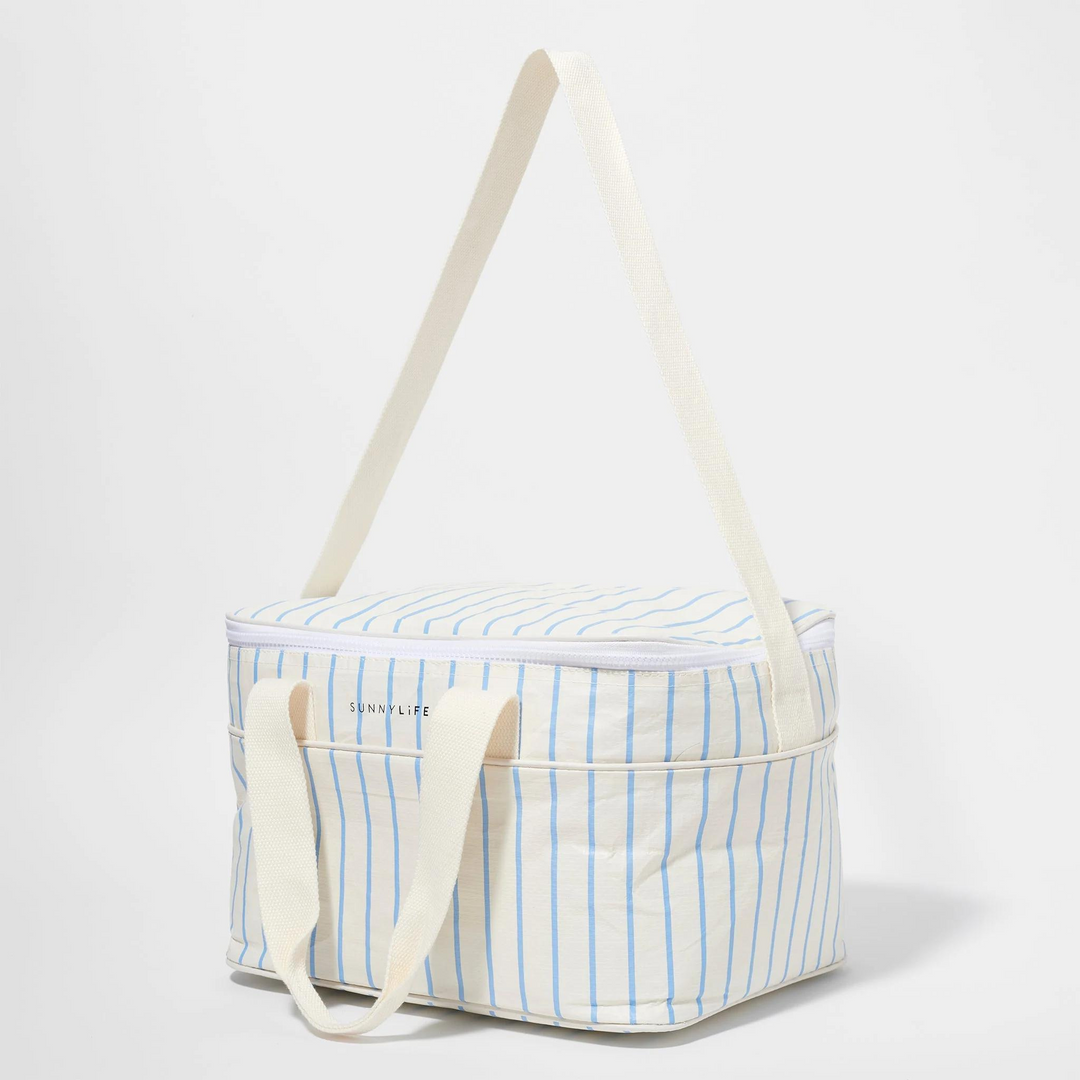 Sunnylife Cooler Bag Le Weekend Mid Blue-Cream | Merchants Homewares
