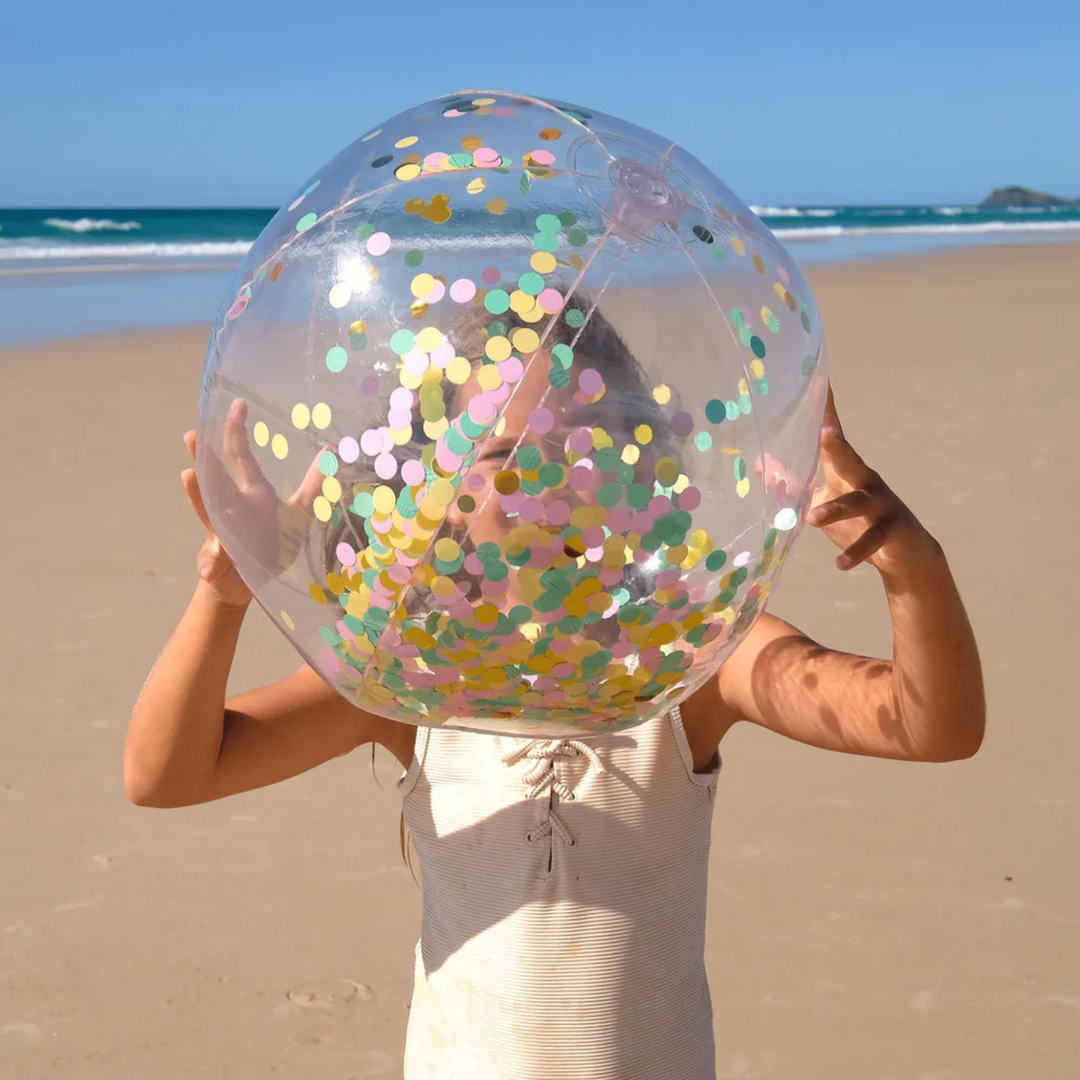 Sunnylife Inflatable Beach Ball Confetti Multi Lifestyle | Merchants Homewares
