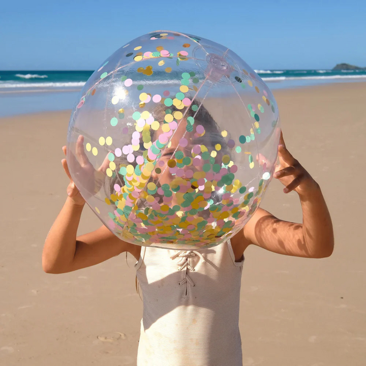 Sunnylife Inflatable Beach Ball Confetti Multi Lifestyle | Merchants Homewares