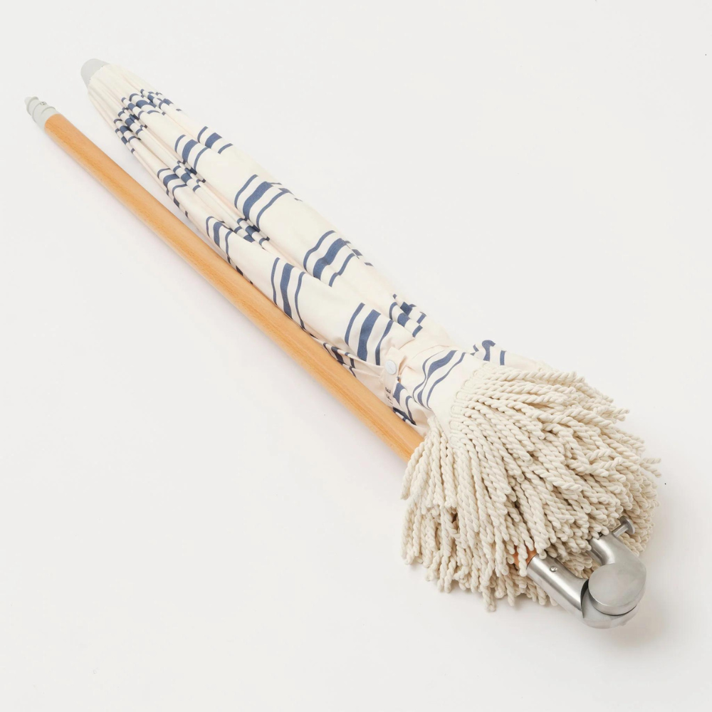 Sunnylife Luxe Beach Umbrella The Resort Coastal Blue | Merchants Homewares
