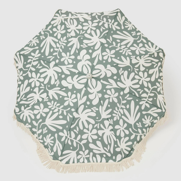 Sunnylife Luxe Beach Umbrella The Vacay Olive | Merchants Homewares
