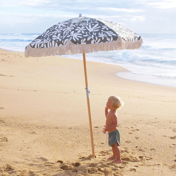 Sunnylife Luxe Beach Umbrella The Vacay Olive Lifestyle | Merchants Homewares