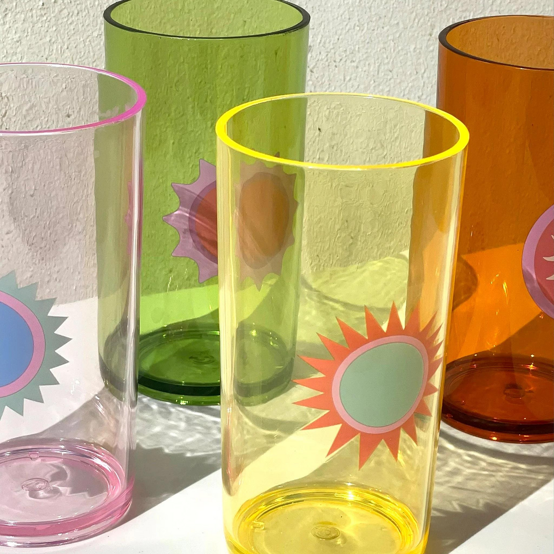 Sunnylife Poolside Tall Tumbler Rio Sun Multi Lifestyle | Merchants Homewares