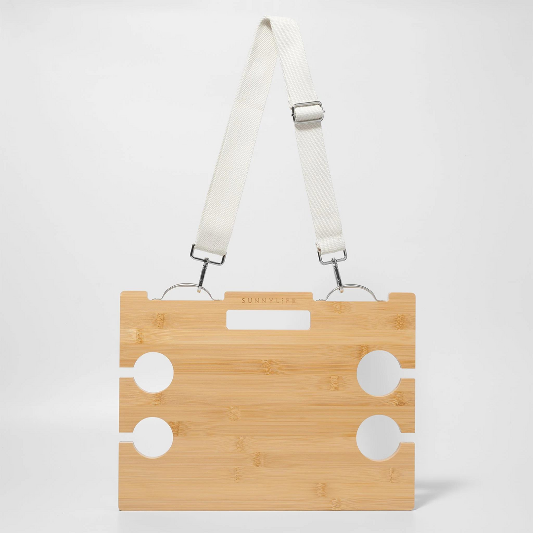 Sunnylife Portable Picnic Table Le Weekend Natural | Merchants Homewares