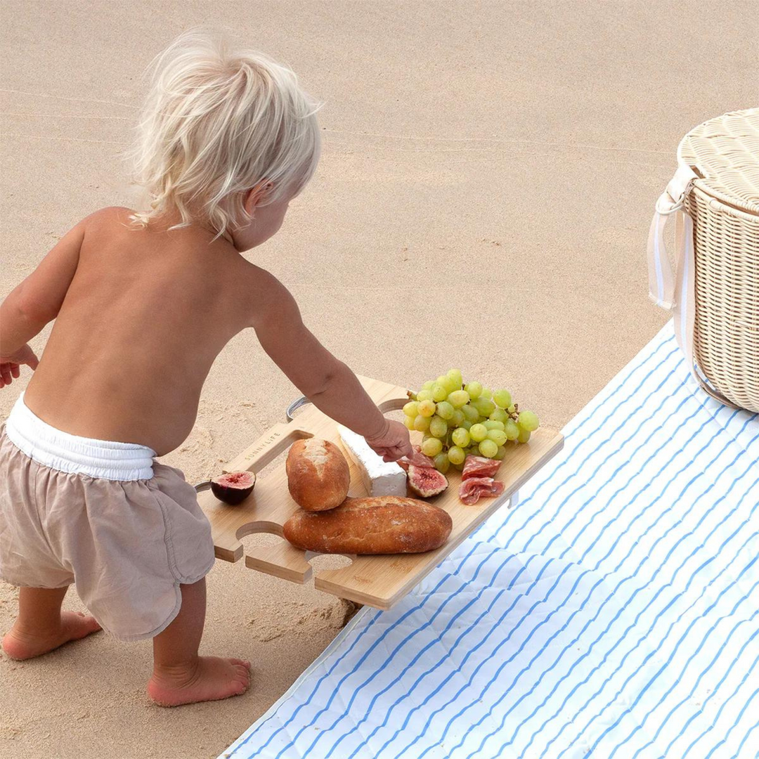 Sunnylife Portable Picnic Table Le Weekend Natural Lifestyle | Merchants Homewares