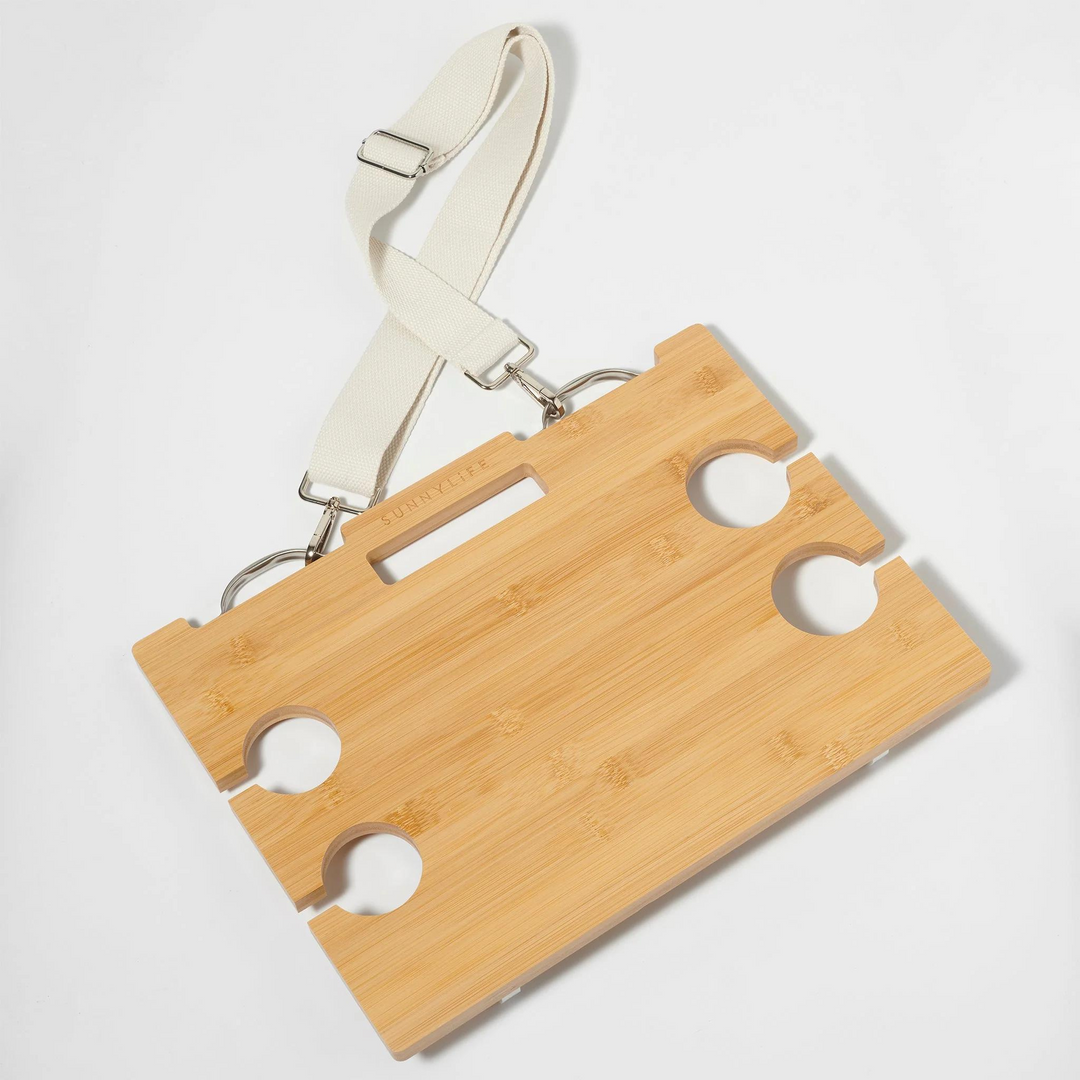 Sunnylife Portable Picnic Table Le Weekend Natural | Merchants Homewares