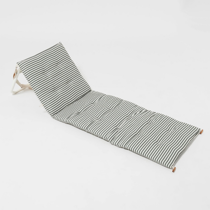 Sunnylife Reclining Beach Chair The Vacay Olive | Merchants Homewares