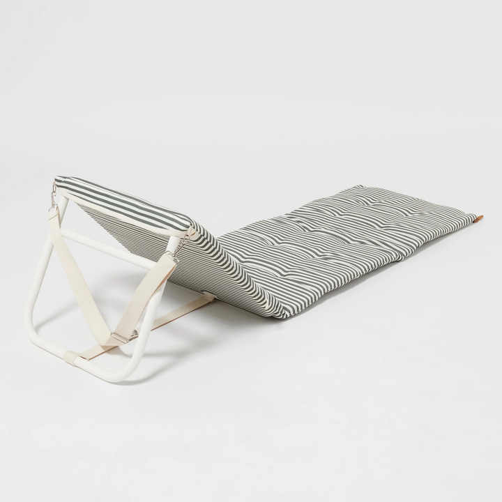 Sunnylife Reclining Beach Chair The Vacay Olive | Merchants Homewares