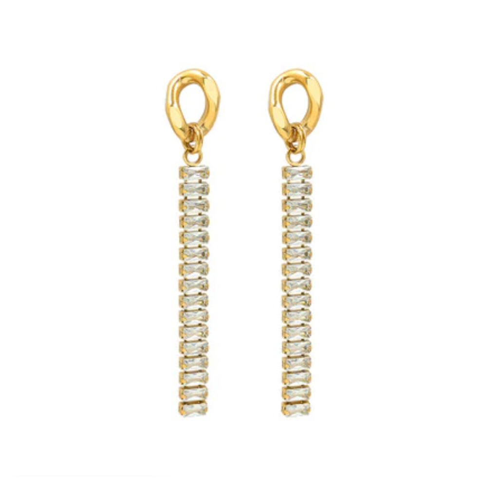 Gold earrings for women png deals