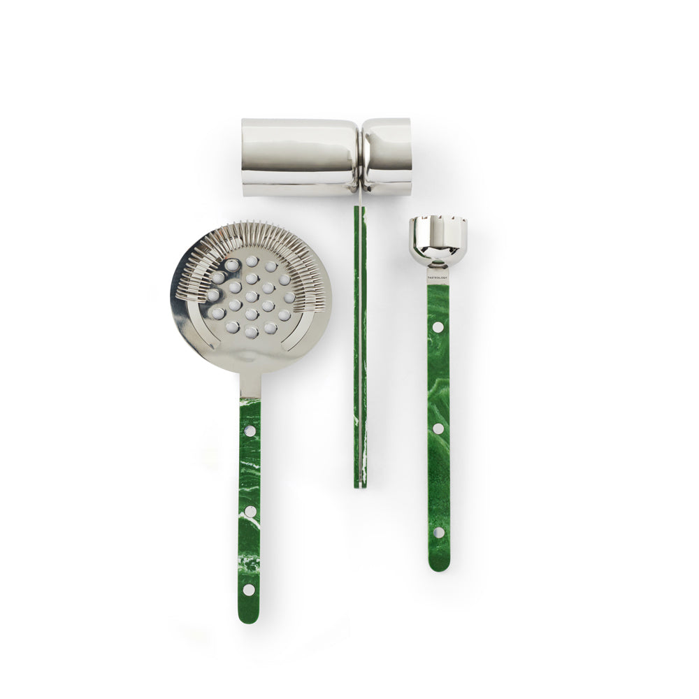 Cocktail Tools Set of 3 | Emerald