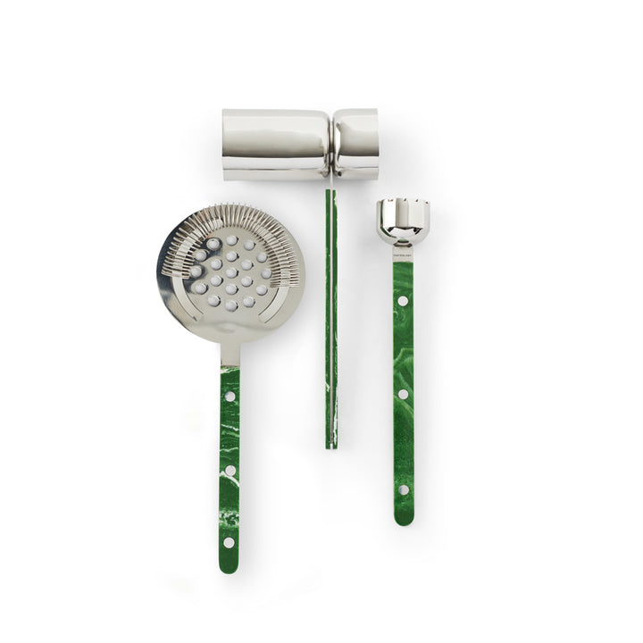 Cocktail Tools Set of 3 | Emerald