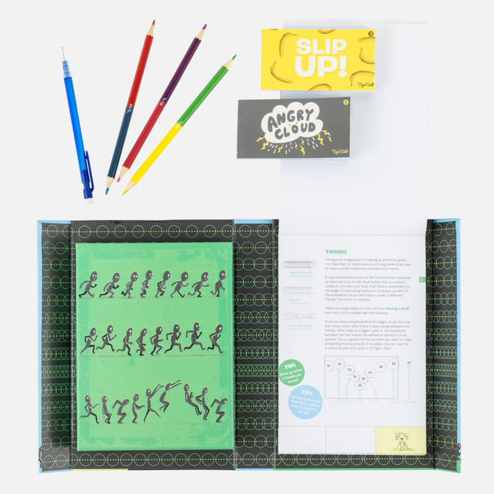 Tiger Tribe Flipbook Kit Contents | Merchants Homewares