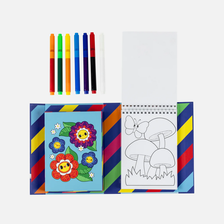 Tiger Tribe Garden Friends Colouring Set Contents | Merchants Homewares