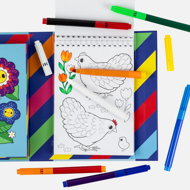 Tiger Tribe Garden Friends Colouring Set Lifestyle | Merchants Homewares