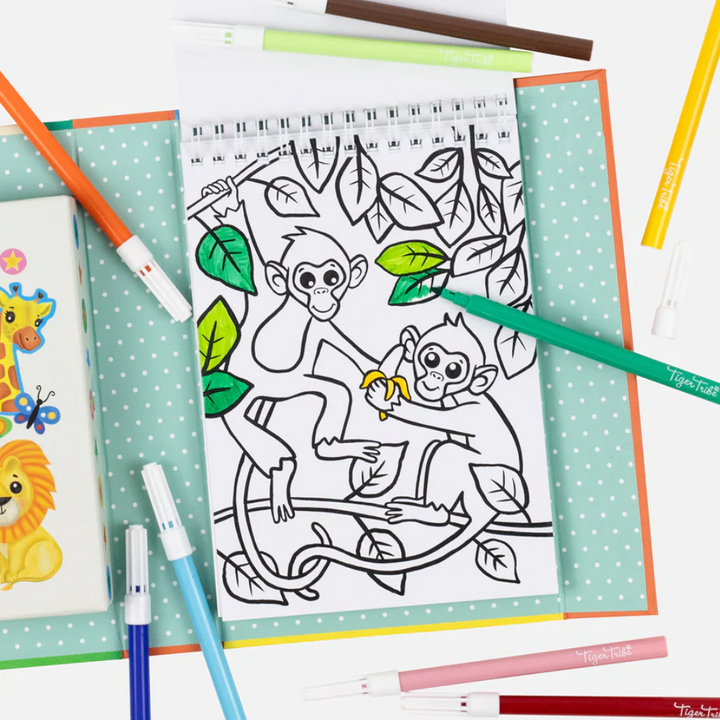 Tiger Tribe Zoo Colouring Set Lifestyle | Merchants Homewares