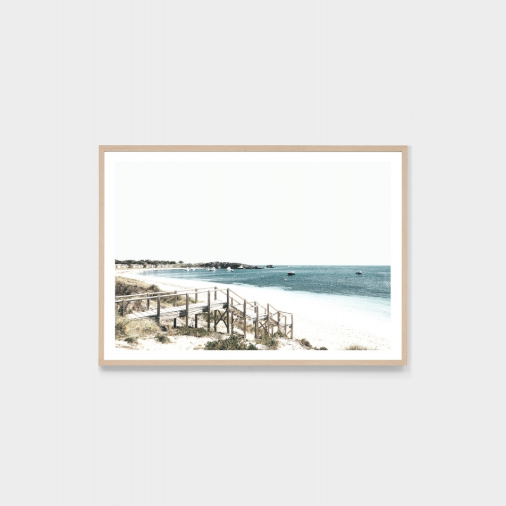 Warranbrooke Blue Bay Steps Print | Merchant Homewares
