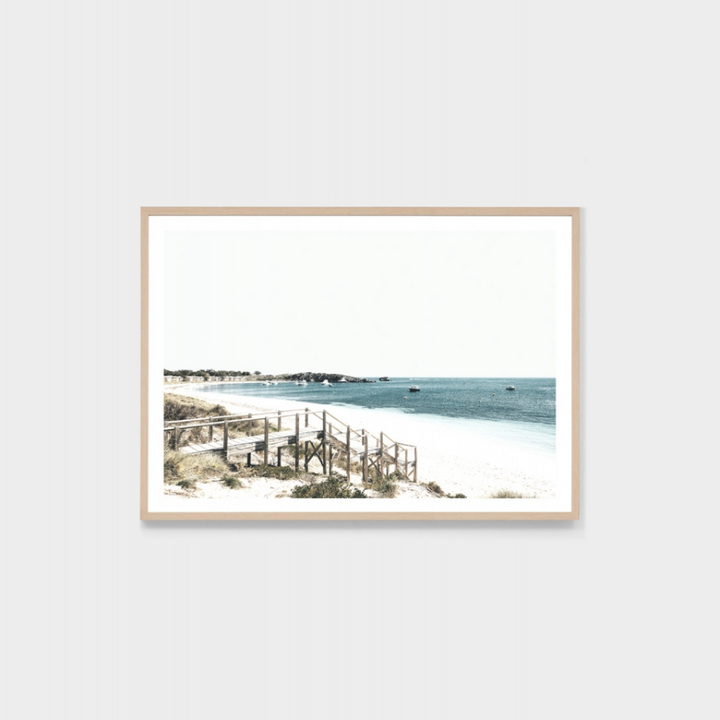 Warranbrooke Blue Bay Steps Print | Merchant Homewares