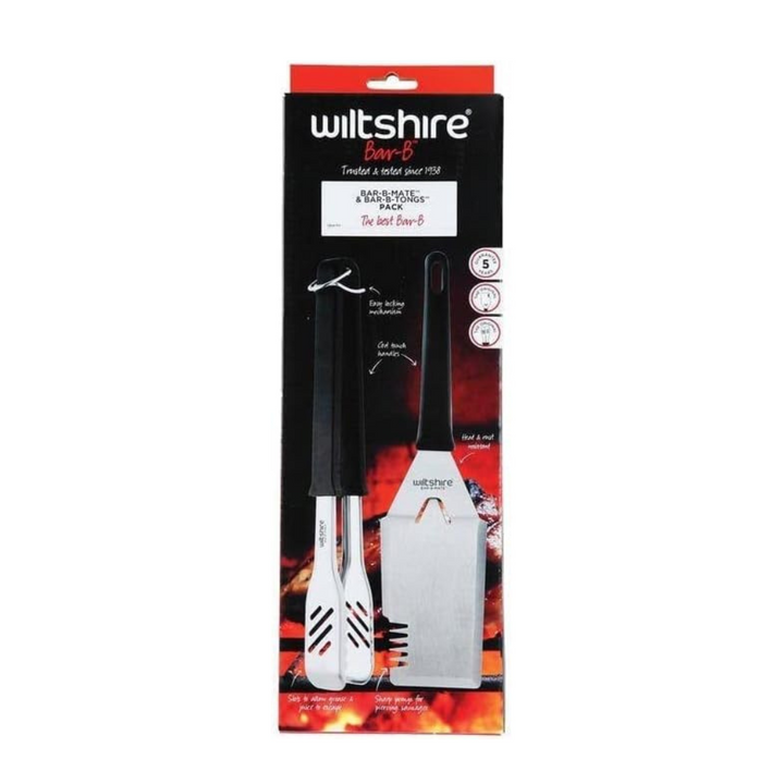Wiltshire Barb-B Mate & Tongs Pack Packaged | Merchants Homewares