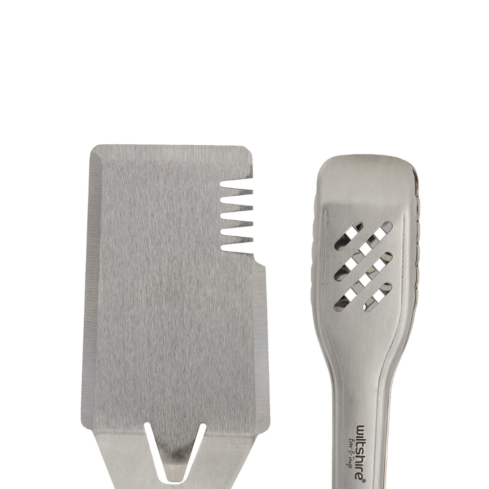 Wiltshire Barb-B Mate & Tongs Pack Close Up | Merchants Homewares