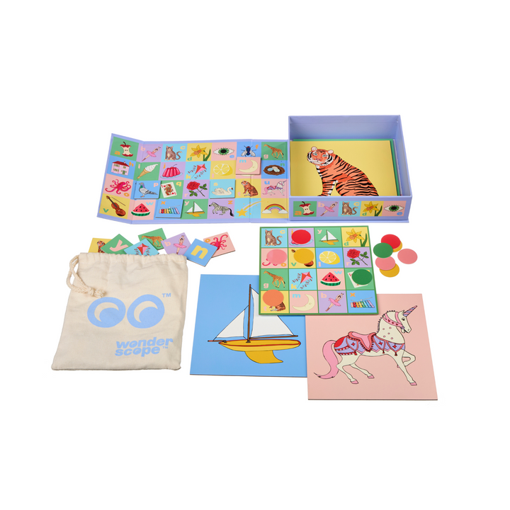 Wonderscope Alphabet Bingo Contents | Merchants Homewares