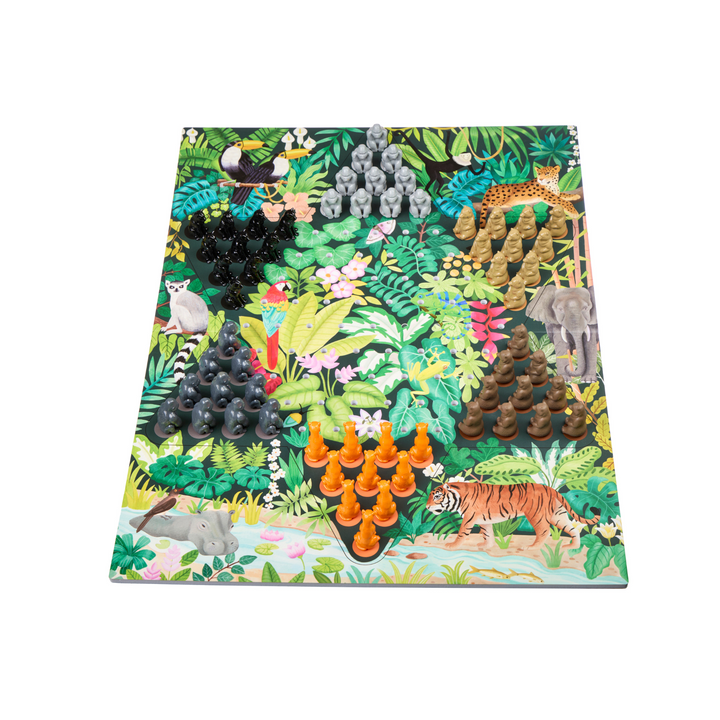 Wonderscope Chinese Checkers Jungle Edition Contents | Merchants Homewares